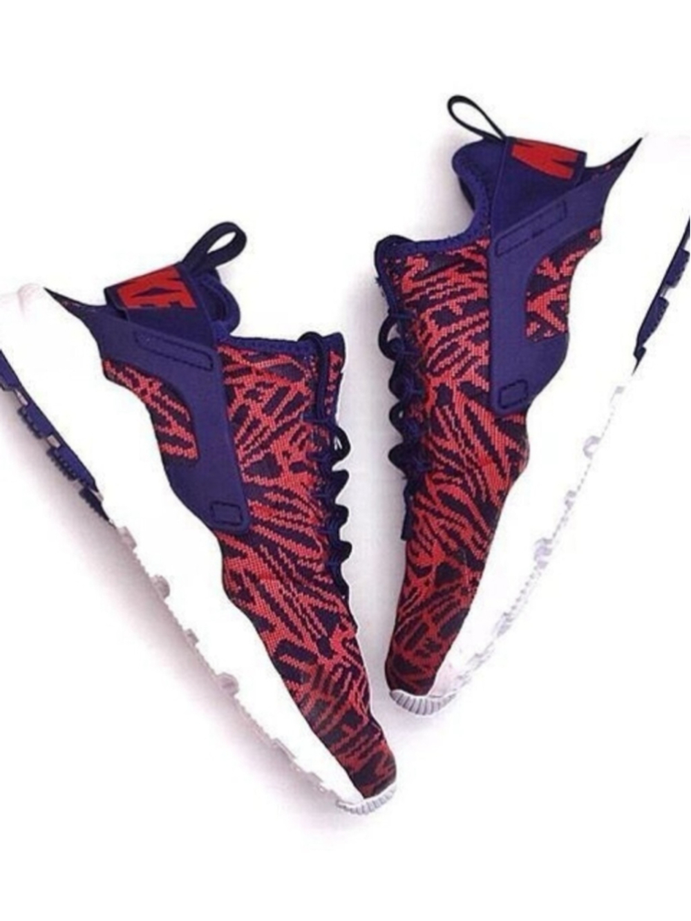 Nike Air Huarache Run Ultra KJCRD Loyal Blue University Red Womens Size 11 Shoes